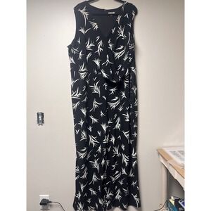 Cato Est. 1946 Women's Sleeveless Jumpsuit CA4 Black Size 26/28w Coastal